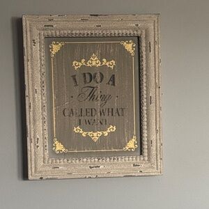 Rustic Gray and Gold Wall Art